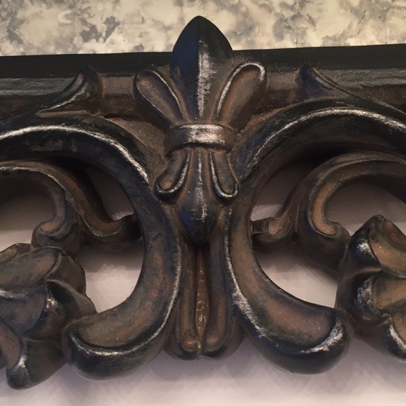 Framed Smoky Mirror & Gold Cross Standing - Picture 4 of 8